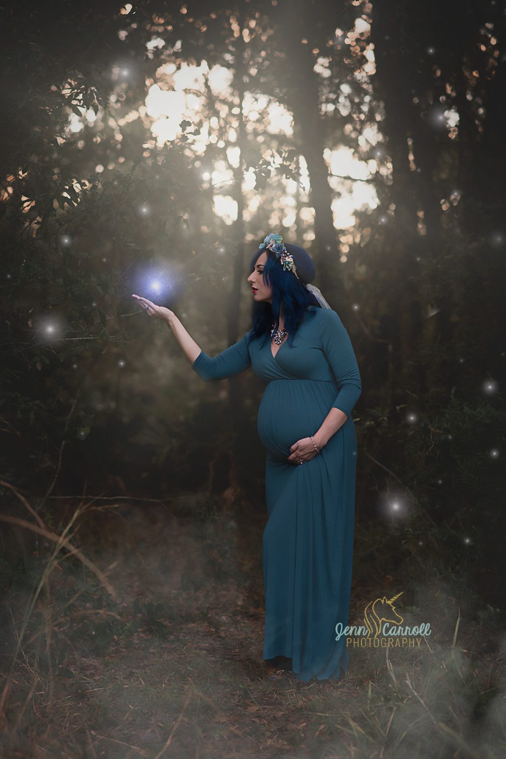 jenn carroll photography, jenn carroll, session, maternity, tampa child photographer, tampa, zephyrhills, wesley chapel photographer, florida photographer, zephyrhills photographer, maternity session, bump to baby, pregnancy announcement, maternity photographer, gowns, floral crowns, game of thrones, fairies, fae, woodland, woods, magic, magik, unicorn photographer, unicorn magic, photoshop, nikon, nikon d750